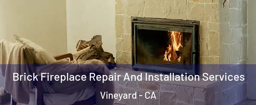  Brick Fireplace Repair And Installation Services Vineyard - CA
