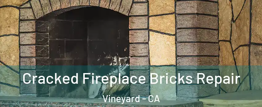  Cracked Fireplace Bricks Repair Vineyard - CA