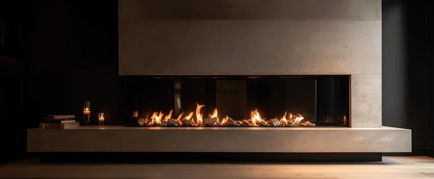 Gas Fireplace Ember Bed Design Services in Vineyard, California