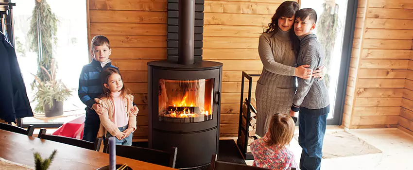 Morso Cast Iron Fireplace Insert Installation in Vineyard, California