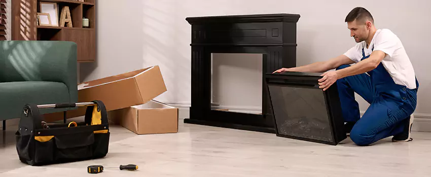 Old Rusted Metal Fireplace Repair And Replacement in Vineyard, CA