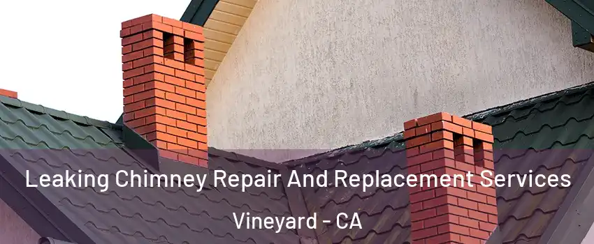  Leaking Chimney Repair And Replacement Services Vineyard - CA